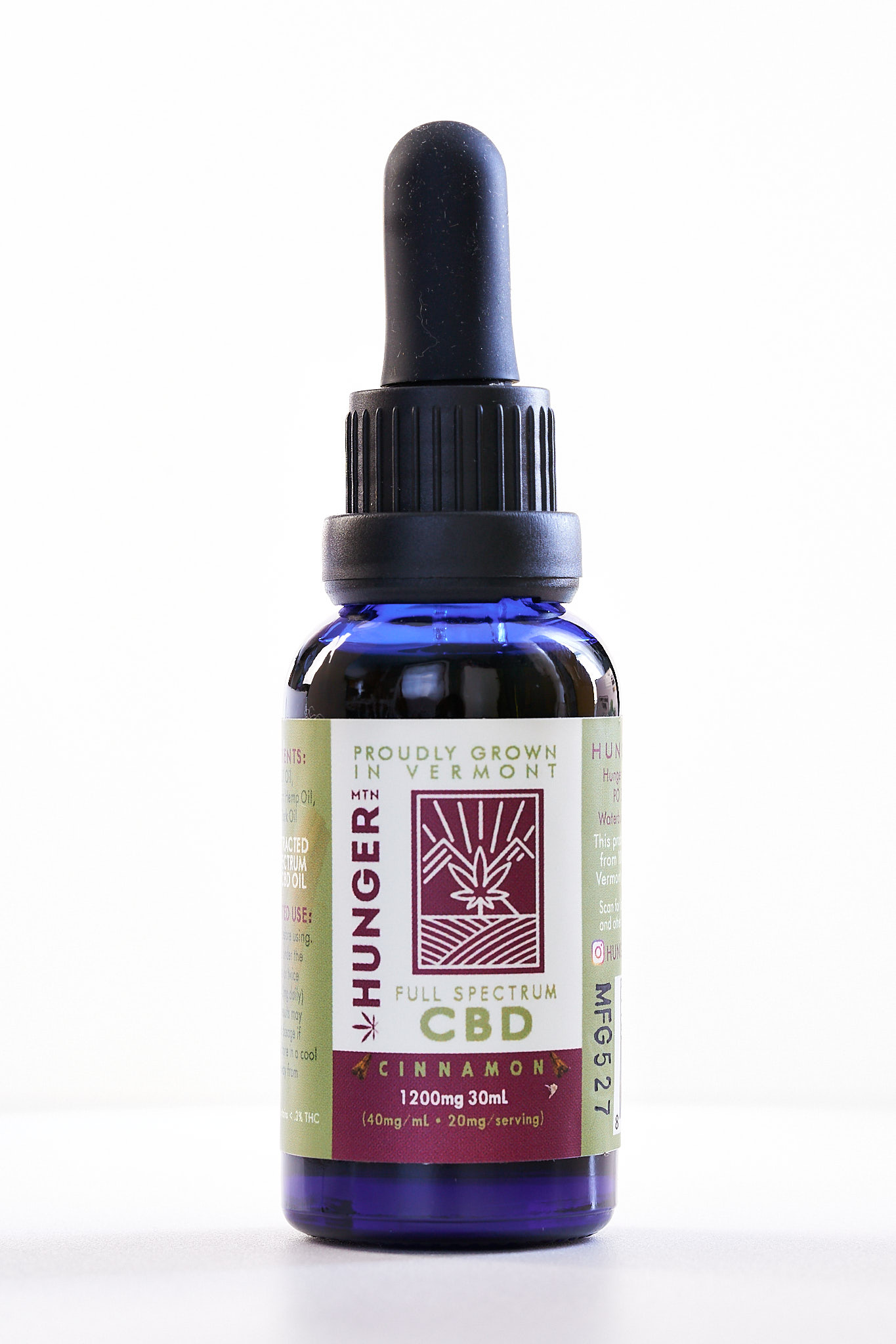 Full Spectrum CBD Oil (600mg-1200mg) – Hunger Mountain Hemp